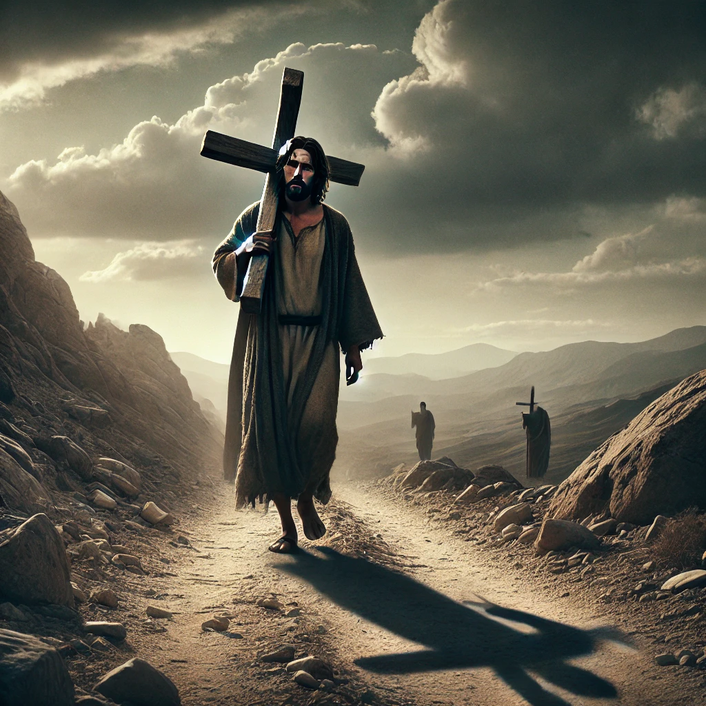 Jesús con la cruz a cuestas