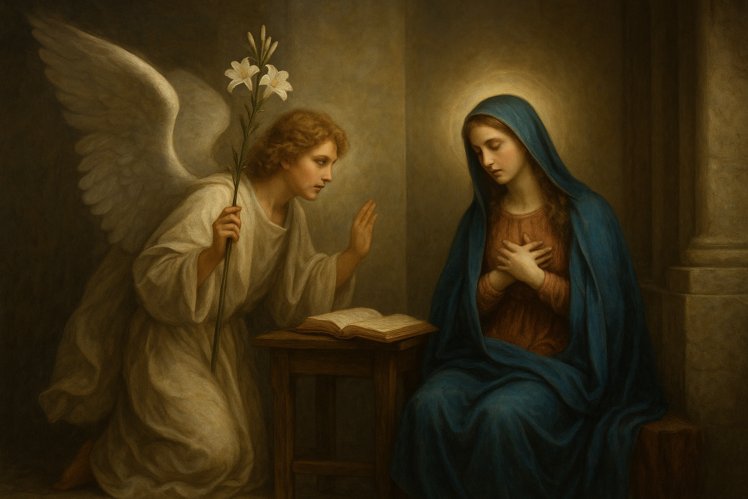 La anunciación del Ángel a María